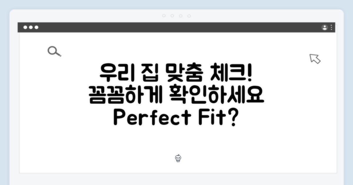 우리 집에 딱 맞는지 체크하세요