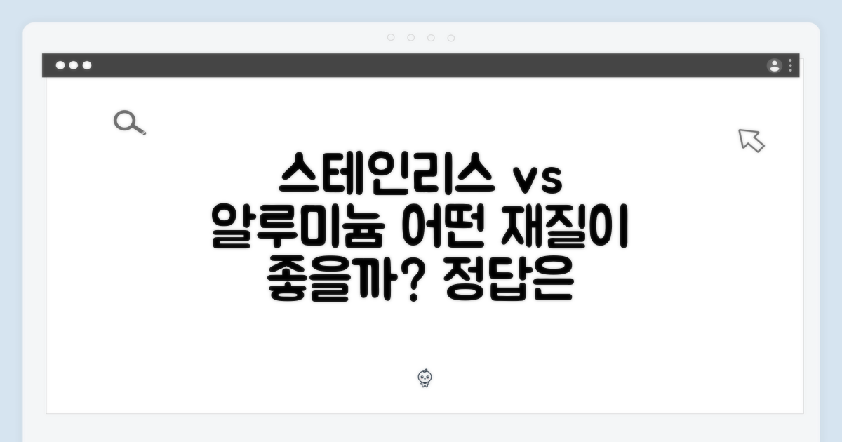 스테인리스 vs 알루미늄