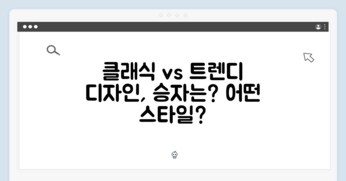 클래식 vs 트렌디 디자인