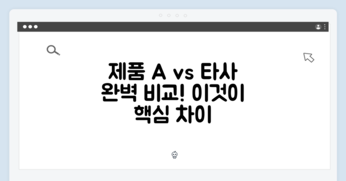 다른 제품과의 차이점