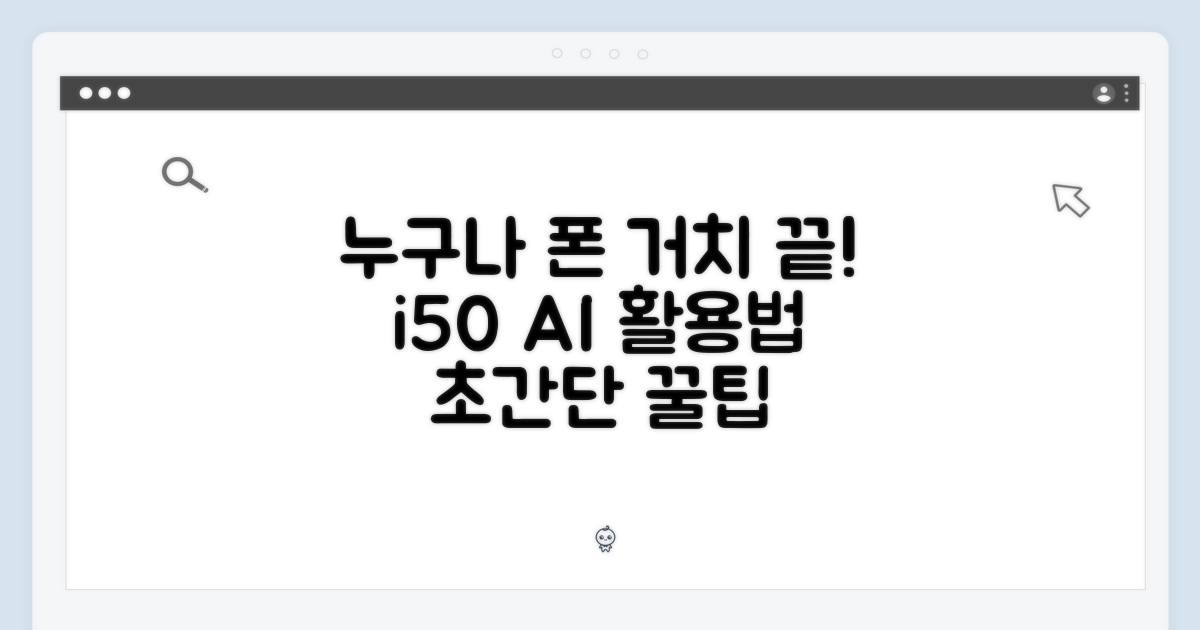누구나 쉽게! 아이닉 i50 AI 거치대 활용법