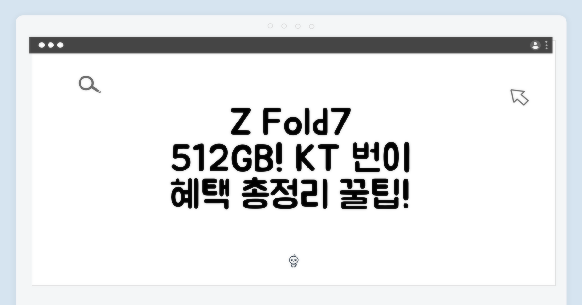 Z Fold7 512GB, KT 번이 혜택 총정리