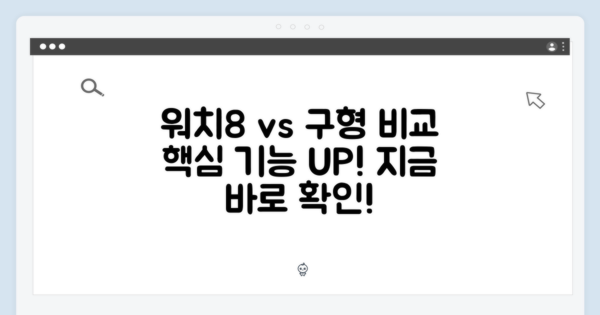 워치8 vs 이전 모델