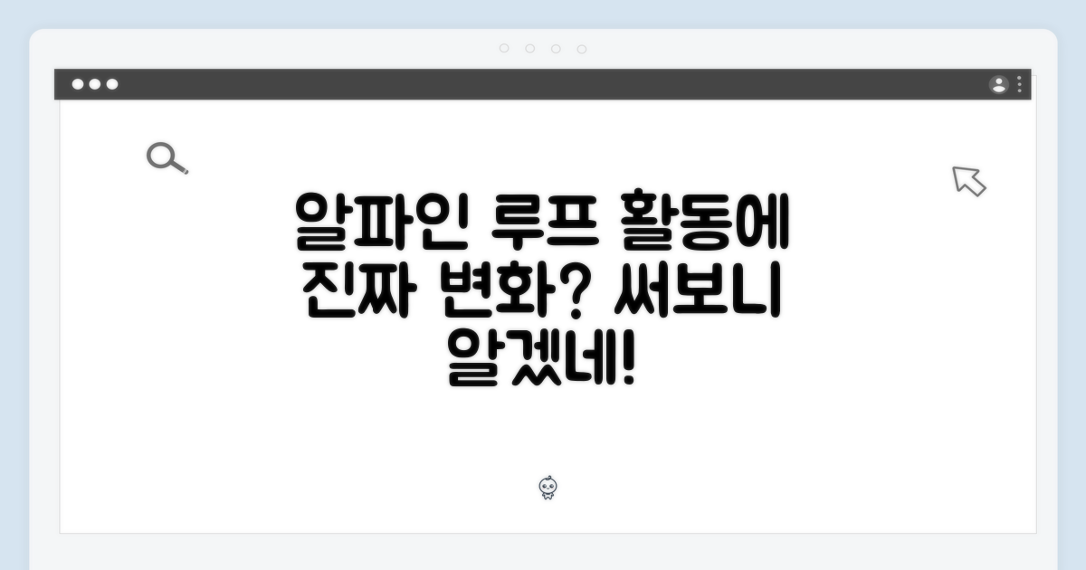 알파인 루프, 활동에 진정한 변화?
