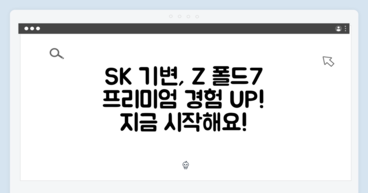 갤럭시 Z 폴드7, SK 기기변경으로 프리미엄 경험 시작할까?