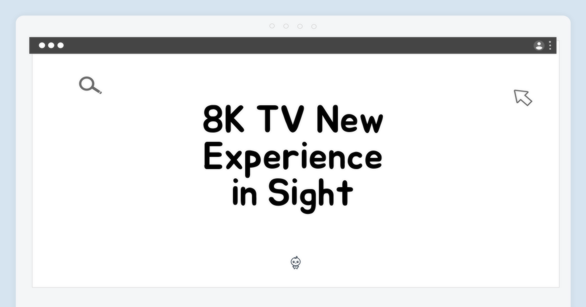 8K TV, 새로운 경험