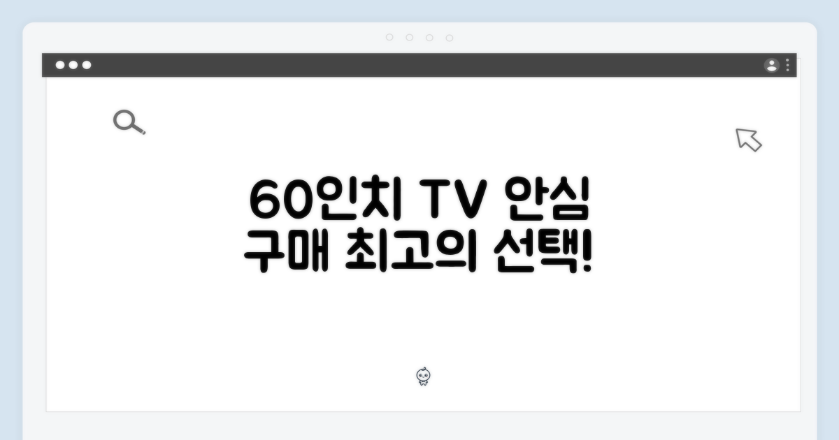 60인치 평면, 안전한 선택