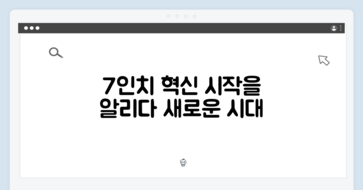 7인치 혁신의 시작
