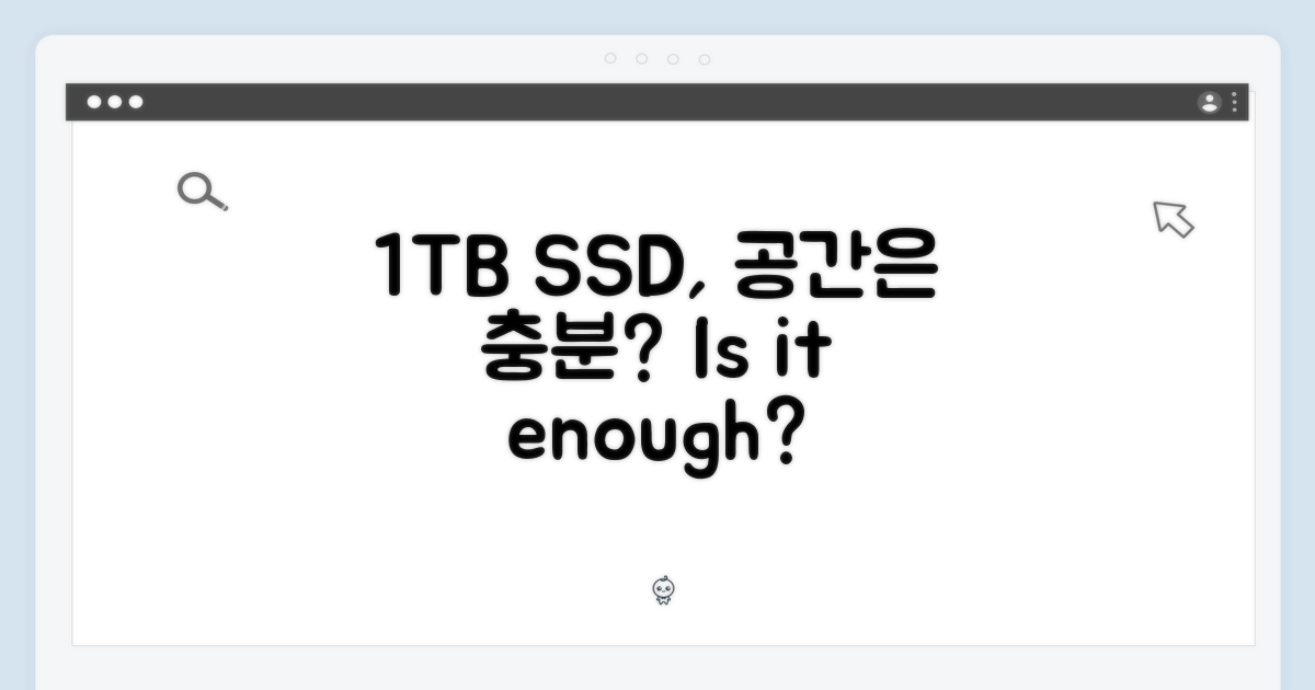 1TB SSD, 공간은 충분할까?