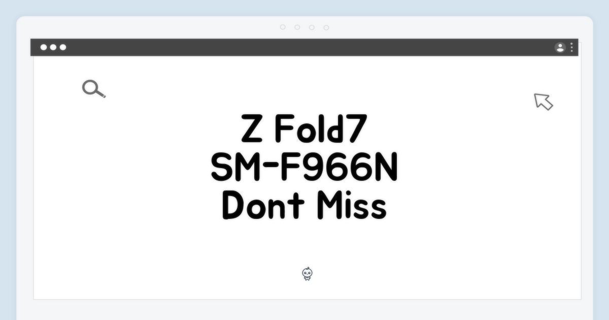 Z Fold7 SM-F966N, 놓치지 마세요