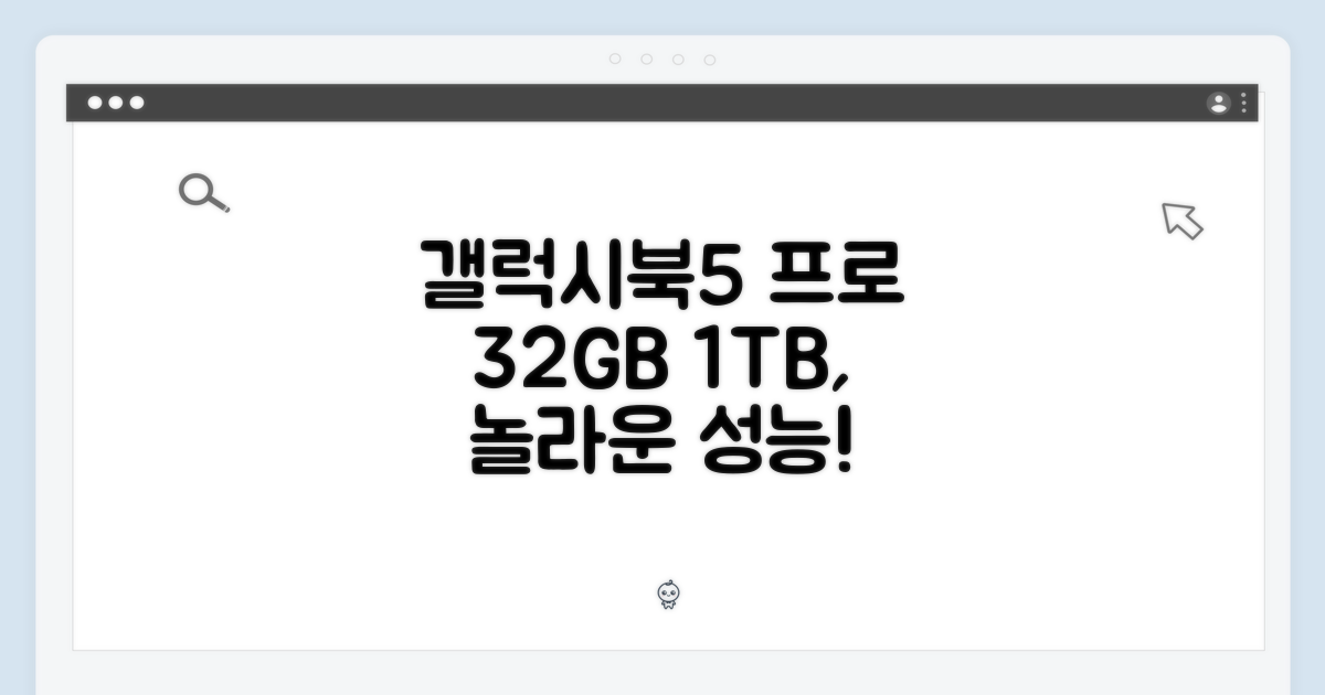 갤럭시북5 프로 32GB 1TB, 놀라운 성능!