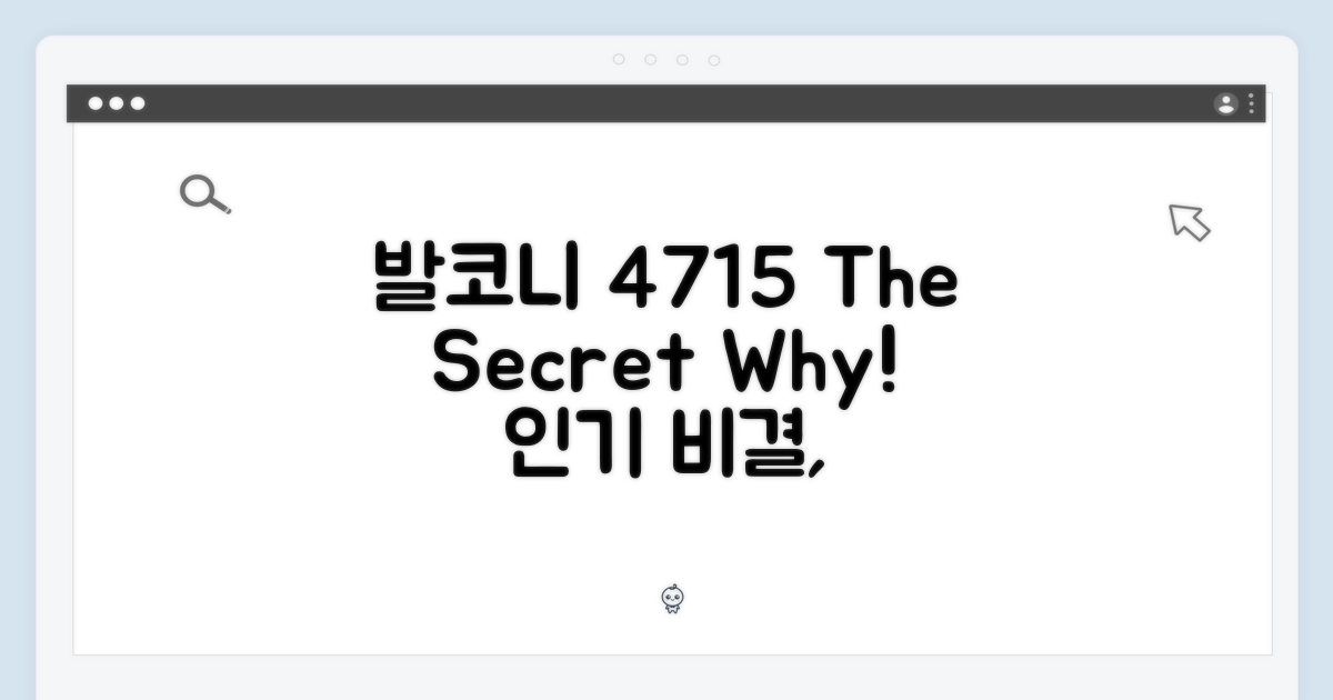 발코니 4715, 왜 인기일까?