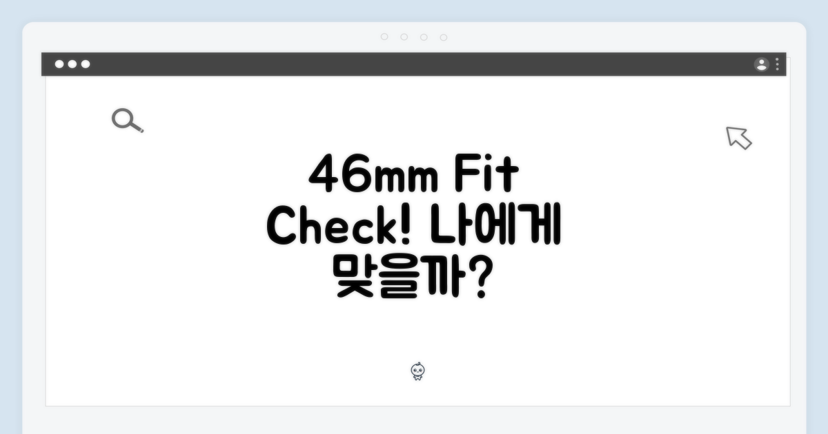 46mm, 당신에게 맞는지 확인!