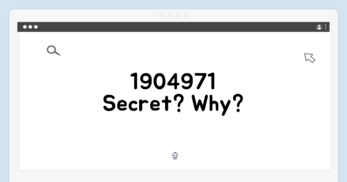 1904971, 특별한 이유는?