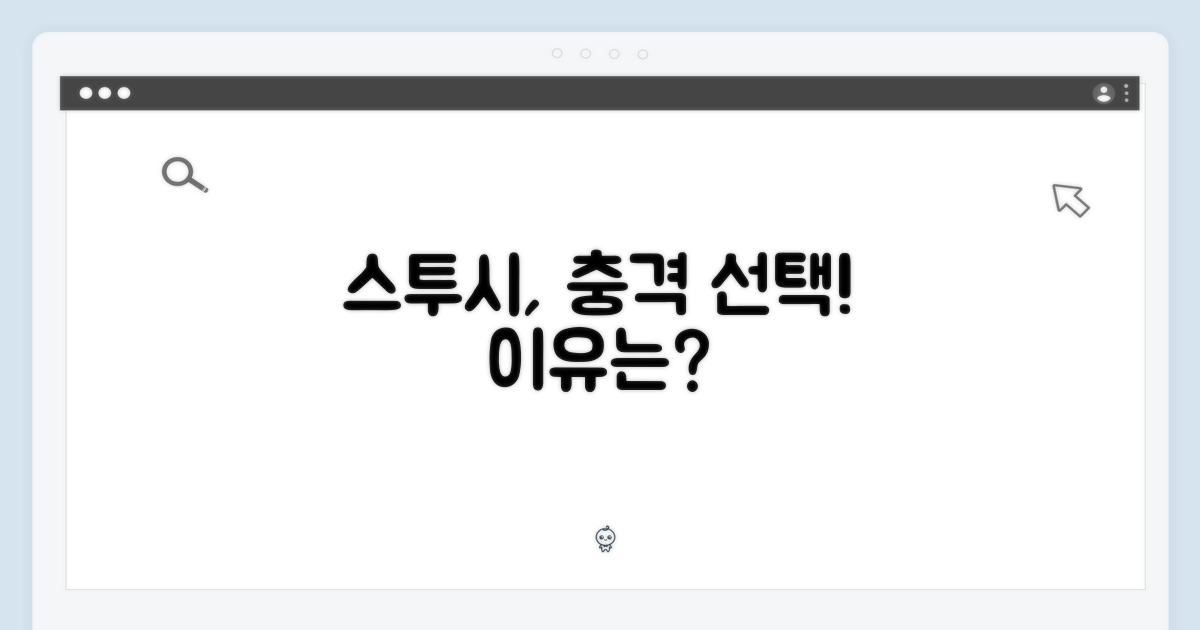 스투시, 왜 이걸 택했을까?
