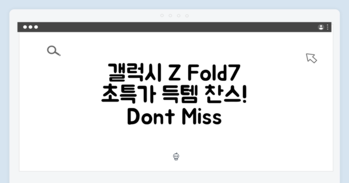 갤럭시 Z Fold7, 알뜰하게 구매하세요!