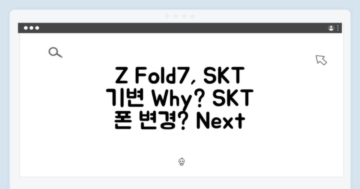 SKT 기기변경, 왜 Z Fold7일까?