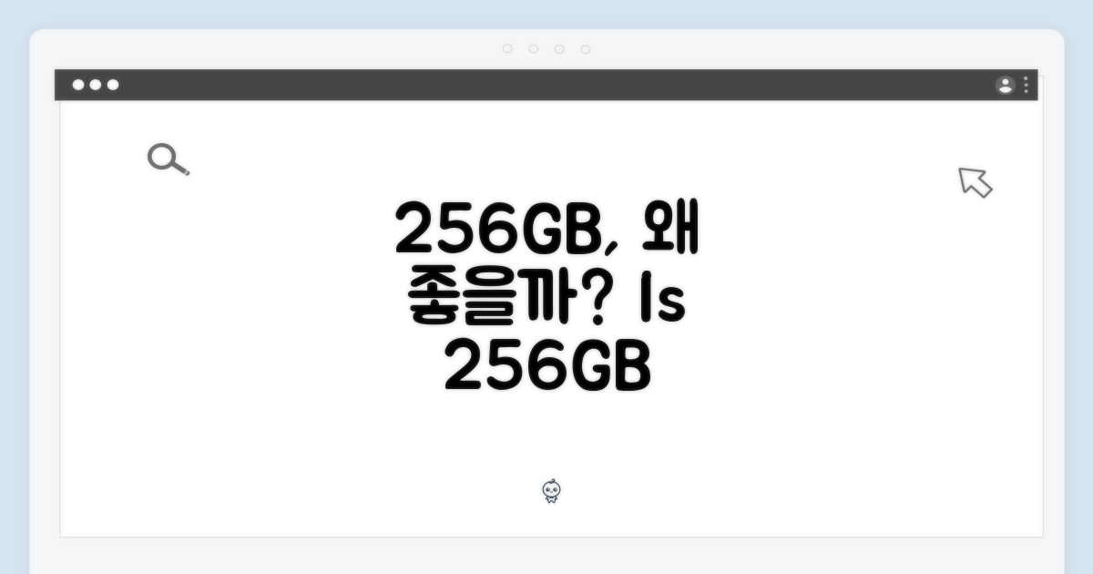 256GB, 어떤 점이 좋을까?