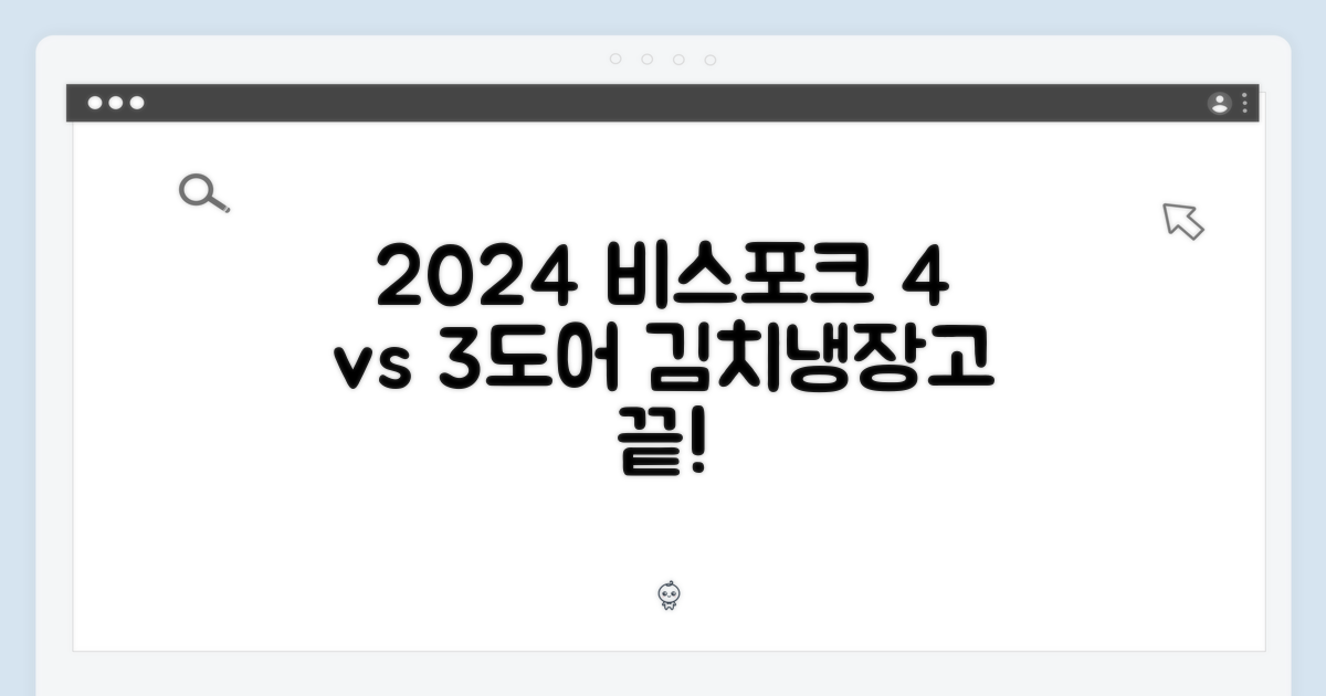 2024 비스포크 4도어 vs 3도어, 김치냉장고 고민 끝일까?