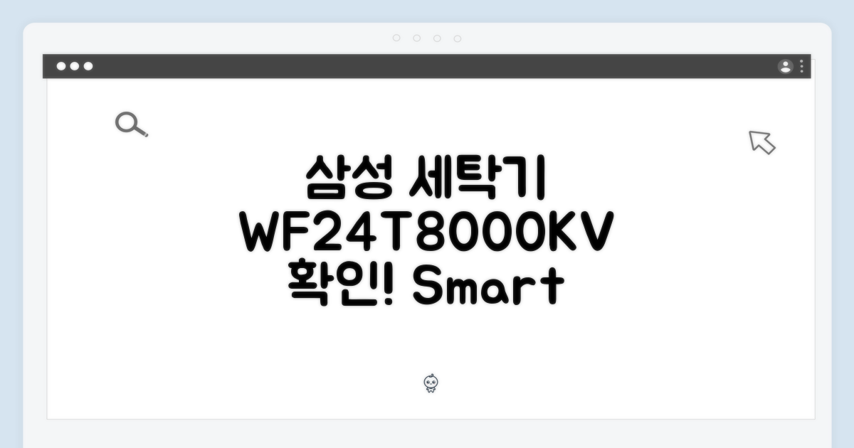 삼성 세탁기 WF24T8000KV 확인!