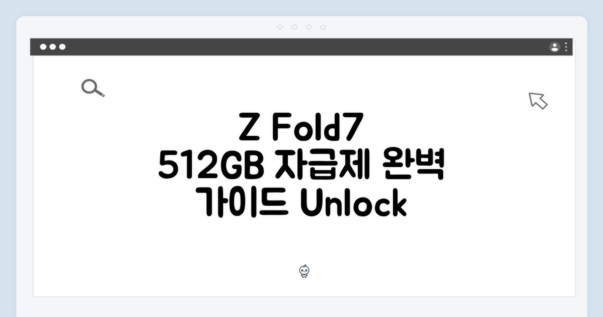 갤럭시 Z 폴드7 5G 512GB 자급제 완벽 가이드