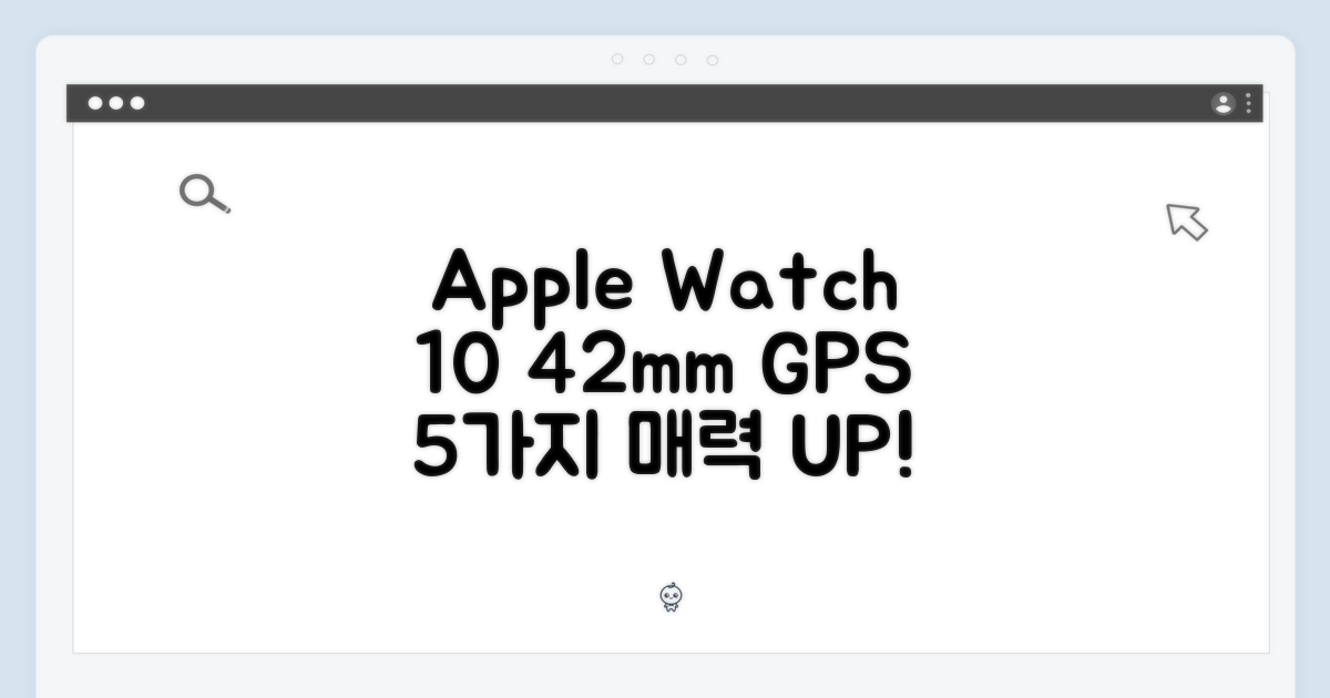 애플워치10 GPS 42mm, 5가지 매력 탐구