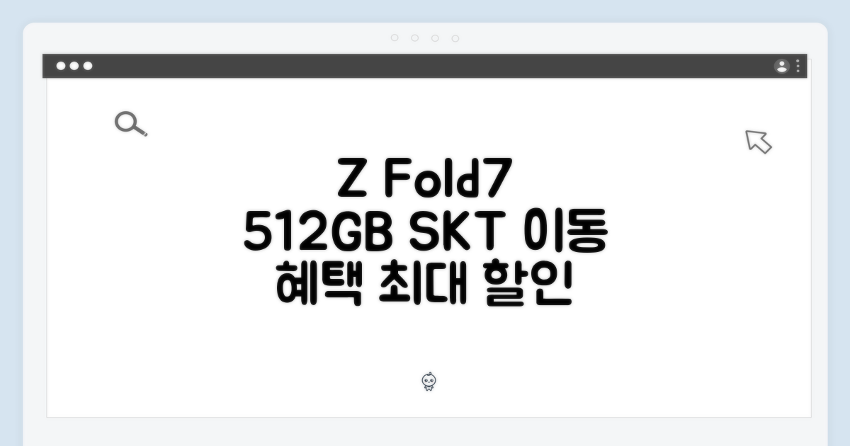 Z Fold7 512GB, SKT 이동 혜택