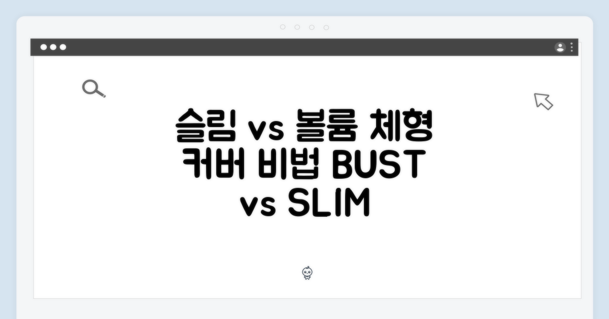 슬림 vs 볼륨 체형 커버