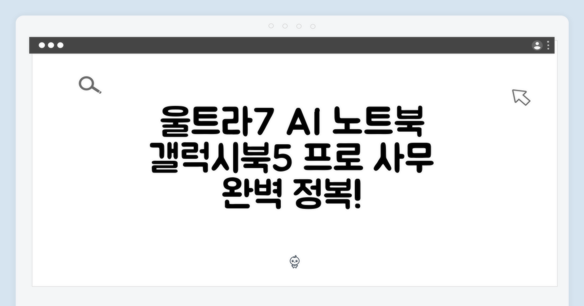 초보자도 울트라7 AI 노트북, 갤럭시북5 프로로 사무 정복!