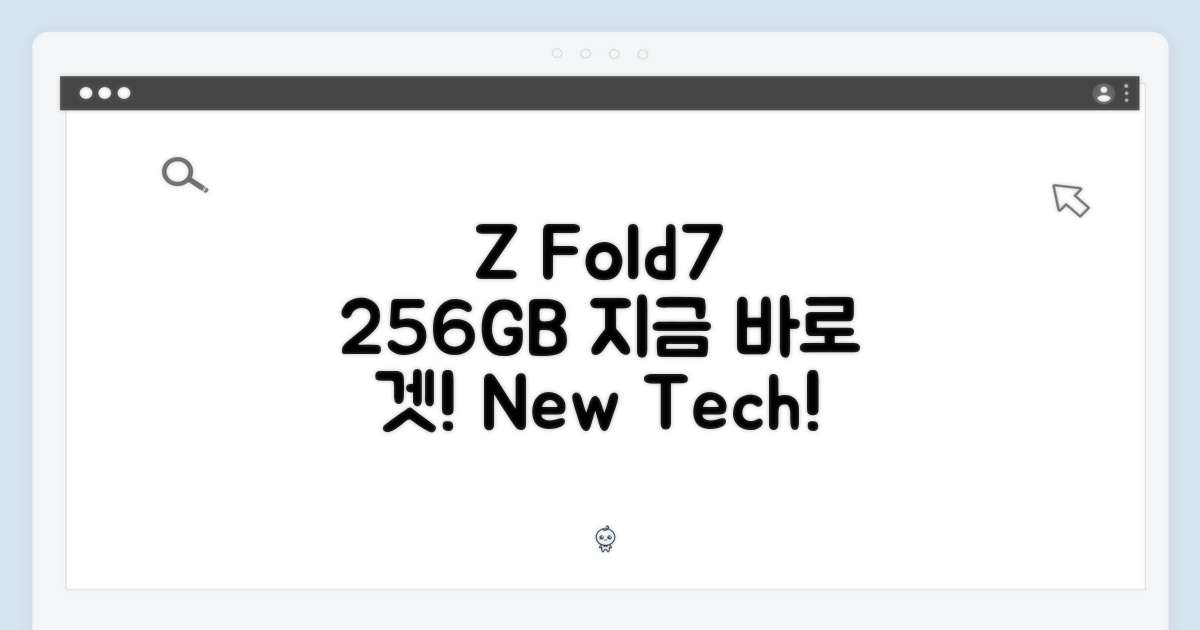 지금 바로 Z Fold7 256GB를 만나보세요!