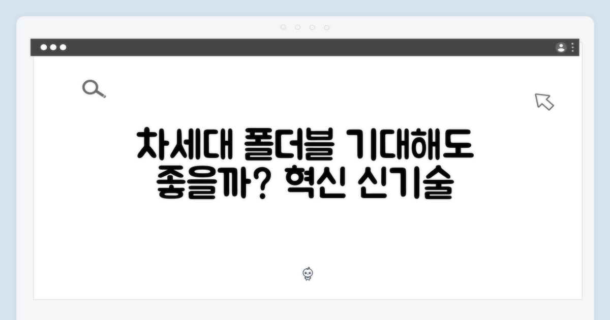 다음 세대 폴더블, 기대해도 될까?
