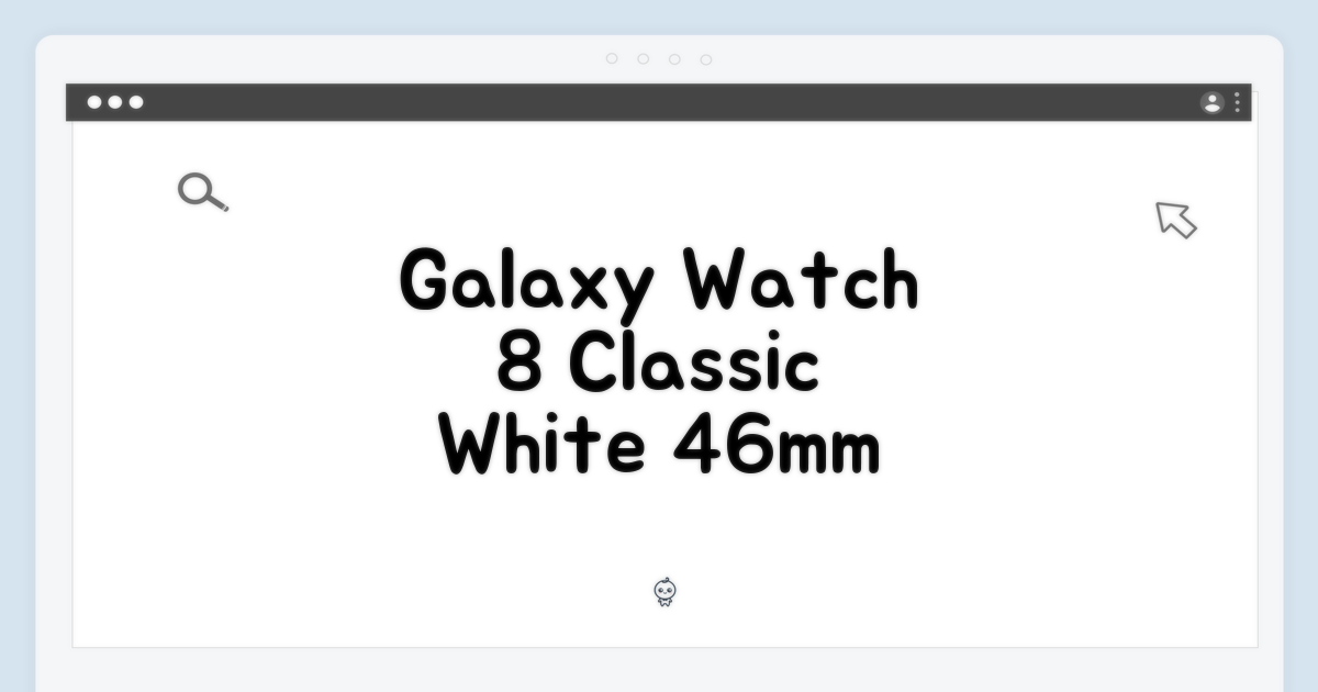 갤럭시워치8 클래식 화이트 46mm