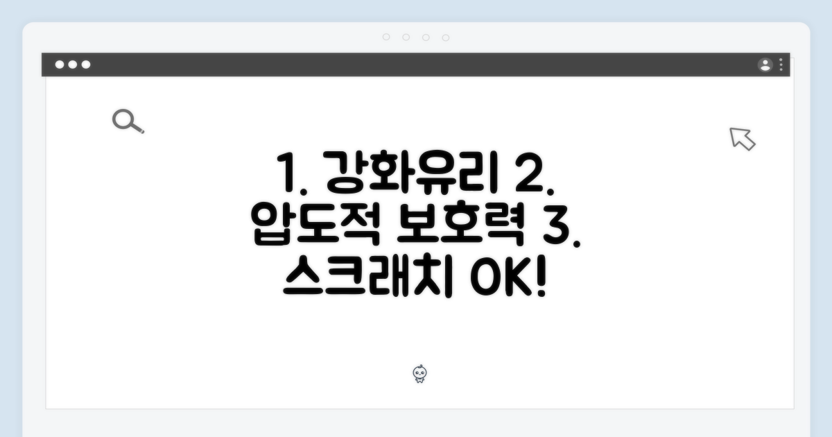 놀라운 강화유리 보호력