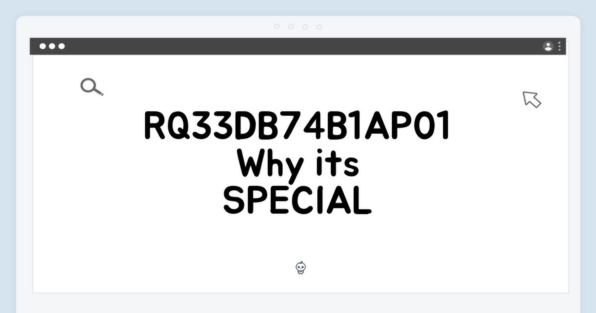 RQ33DB74B1AP01, 왜 특별할까?