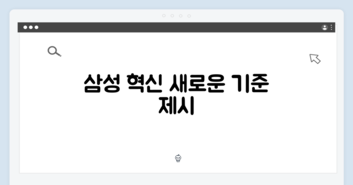 삼성: 혁신의 기준 제시