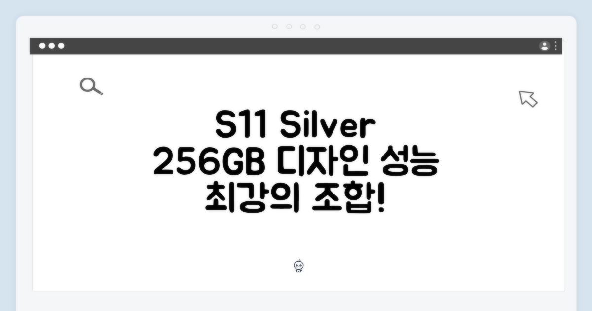 S11 실버 256GB, 디자인부터 성능까지