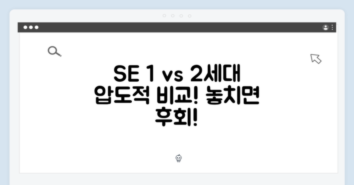 SE 1세대 vs 2세대 비교