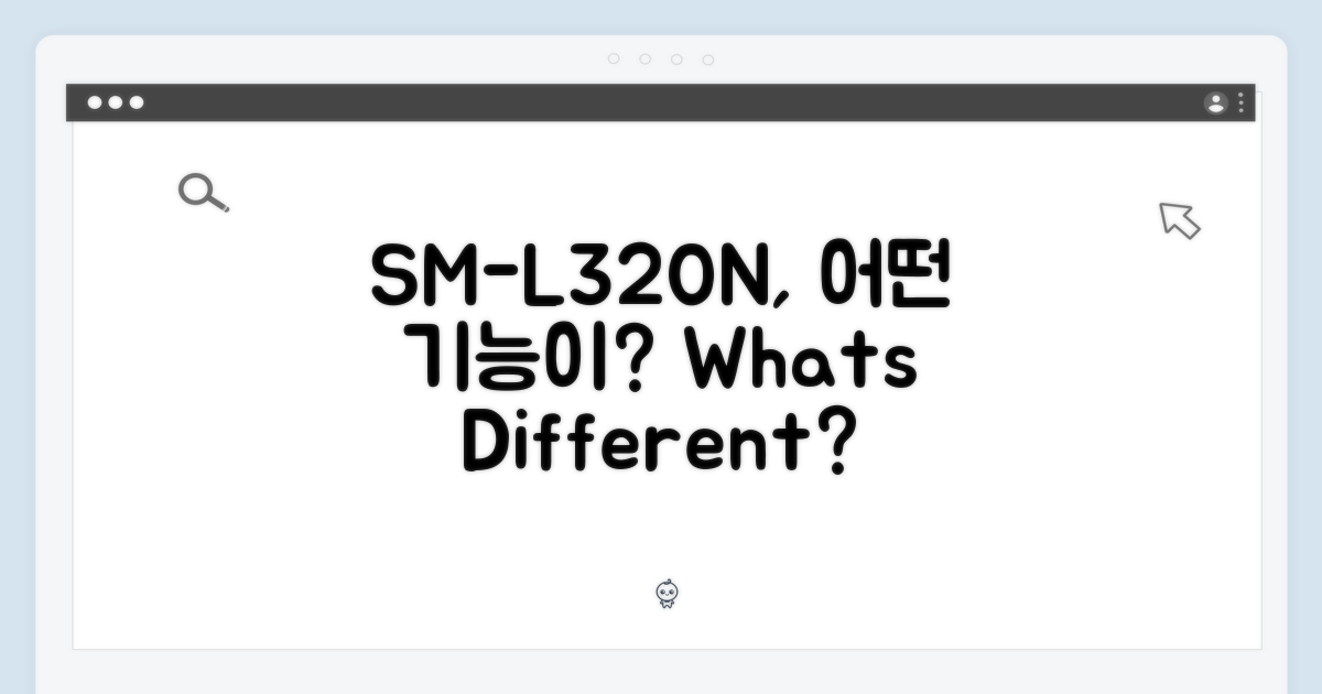 SM-L320N, 기능은 뭐가 다를까?