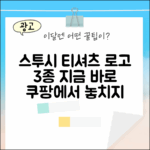 스투시 티셔츠: 베이직 로고 3가지 매력